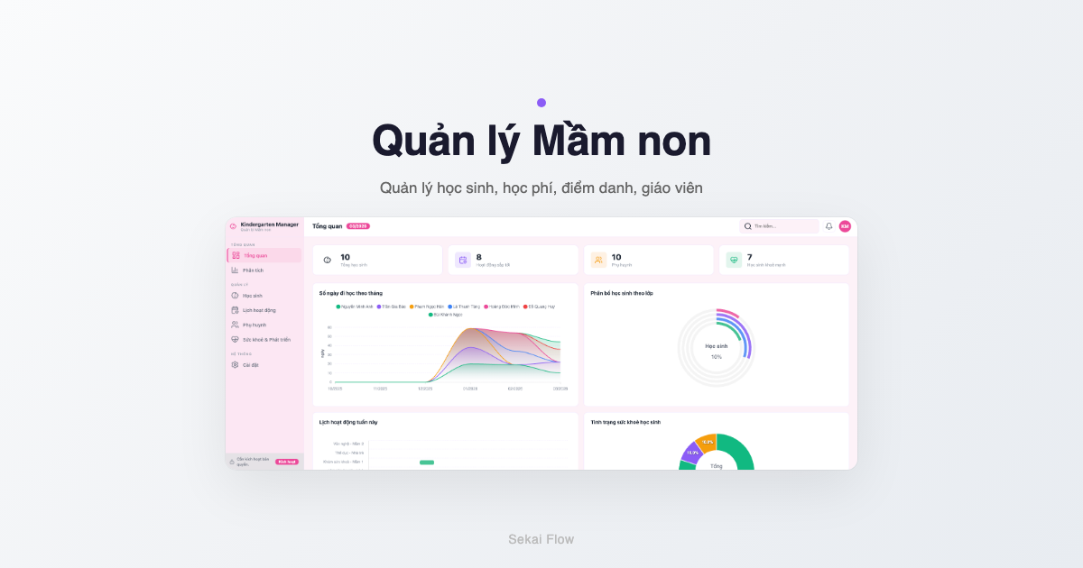 Quản lý học phí mầm non bằng Excel — checklist 10 bước