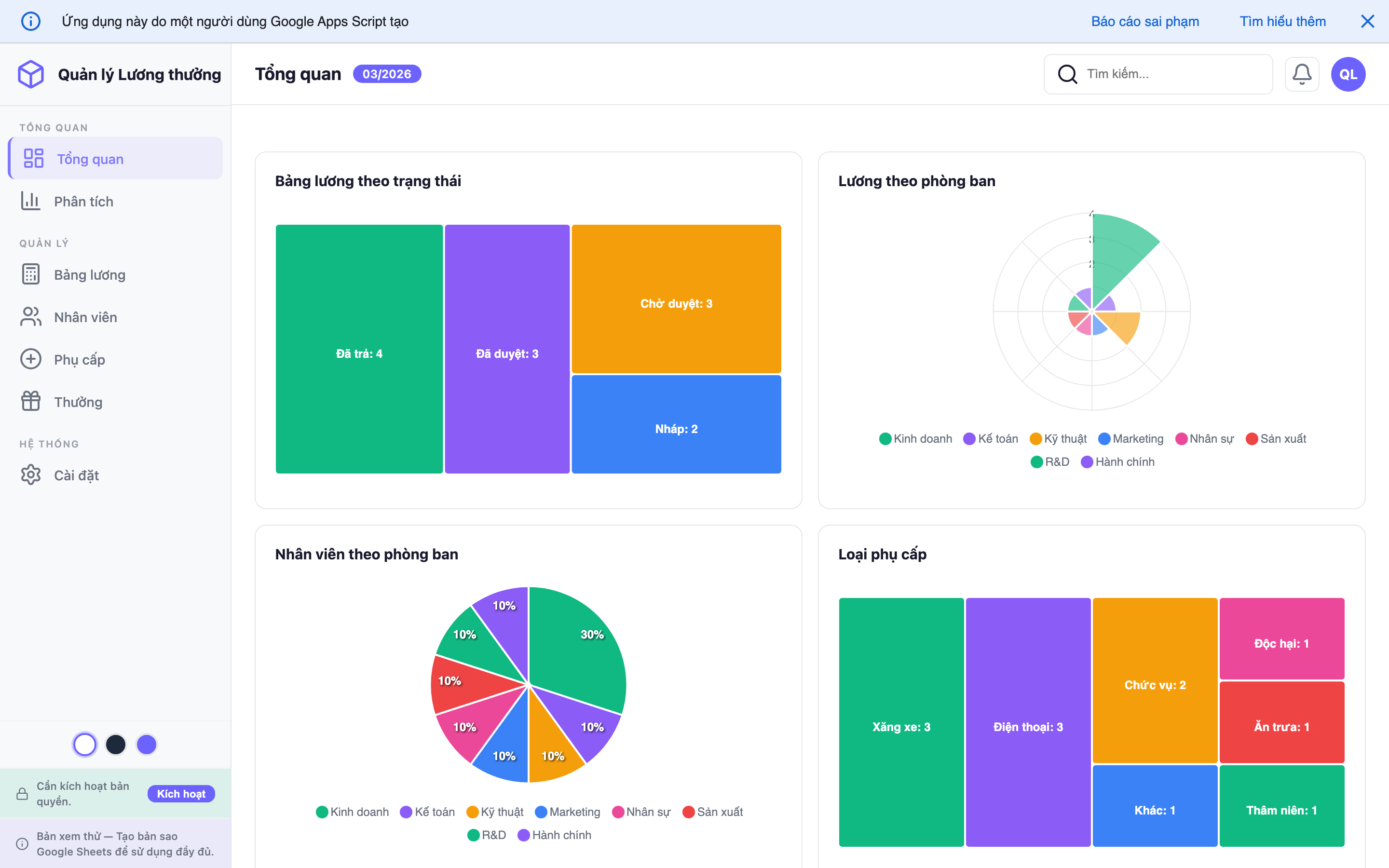 Quản lý Lương thưởng